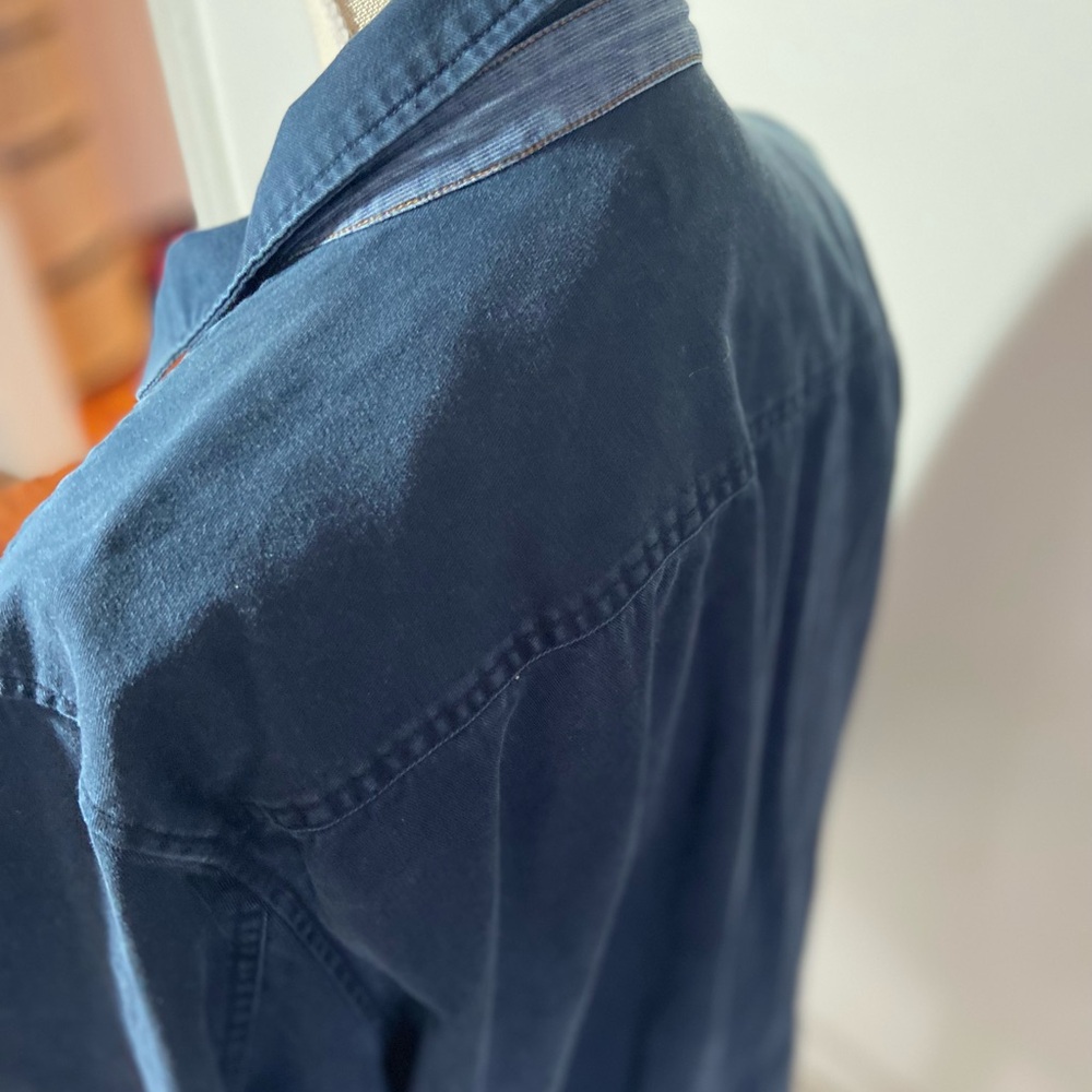 Carbon2Cobalt Men's XL Denim Jacket Blue Jean. Full Zipper 100% Cotton - Picture 14 of 16